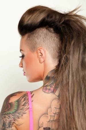 Top pornstar Christy Mack flaunts her perfect ass in thong underwear on fanspics.net