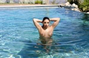 Lesbo girls with big butts Karlee Grey & Abella Danger toy twats after a swim on fanspics.net