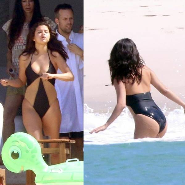 Selena Gomez Sexy Paparazzi One-Piece Swimsuit Set Leaked - Usa on fanspics.net