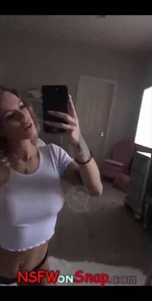 Luna Skye teasing in front of mirror snapchat premium xxx porn videos on fanspics.net