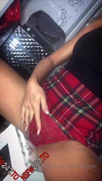 Bethany Morgan teasing her big tits in black top and mini skirt onlyfans porn videos on fanspics.net