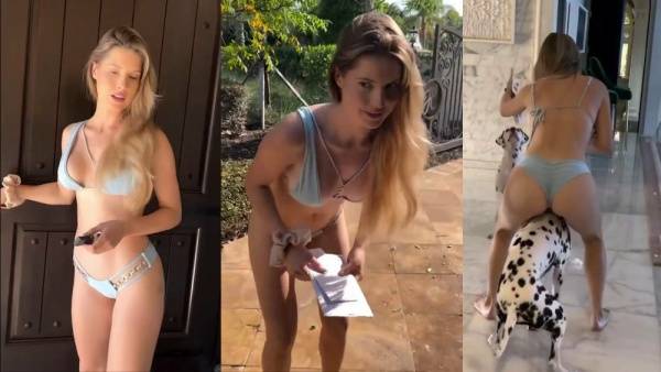 Amanda Cerny Sexy Thong Bikini Video Leaked on fanspics.net