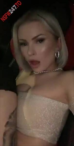 Layna Boo pussy play in Lamborghini snapchat premium xxx porn videos on fanspics.net