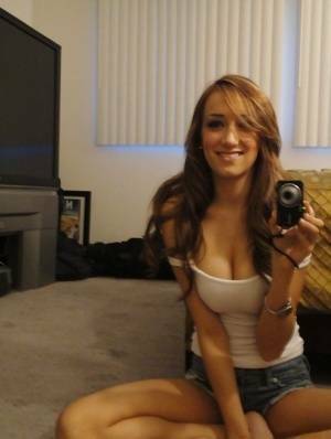 Petite babe Victoria Rae Black makes a few self shots showing off naked body on fanspics.net