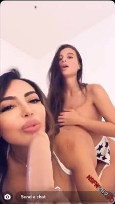 Lana Rhoades dildo show with friend snapchat premium xxx porn videos on fanspics.net