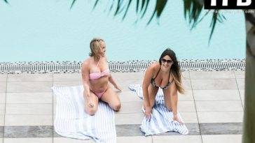 Claudia Romani & Jess Picado Look Sexy at the Pool in Miami on fanspics.net