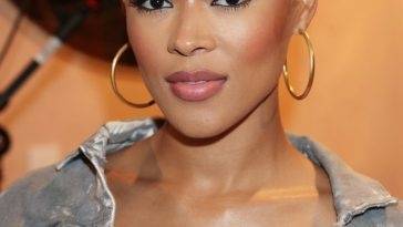 Serayah McNeill Displays Nice Cleavage at The Phone A Friend Issue Launch in Hollywood on fanspics.net