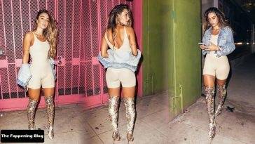 Sommer Ray Shows Her Fit Booty in a Sexy Bodysuit and Boots on fanspics.net