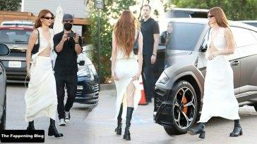 Kendall Jenner Shows Off Her Underboob at Nobu in Malibu on fanspics.net