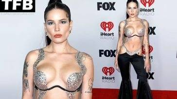 Halsey Flaunts Her Sexy Tits at the iHeartRadio Music Awards on fanspics.net