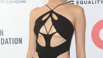 Soo Joo Park Shows Off Her Sexy Tits at the 30th Annual Elton John AIDS Foundation Academy Viewing Party on fanspics.net