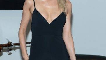 Braless Poppy Delevingne Arrives at the Ralph Lauren Fashion Show in NYC on fanspics.net