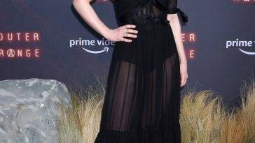 Imogen Poots Poses in a See-Through Dress at the 18Outer Range 19 Premiere Event Screening on fanspics.net