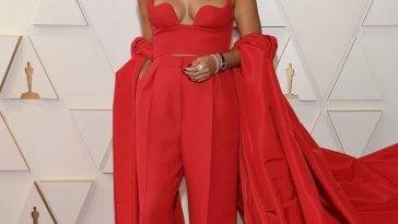 Ariana DeBose Looks Hot in Red at the 94th Annual Academy Awards on fanspics.net