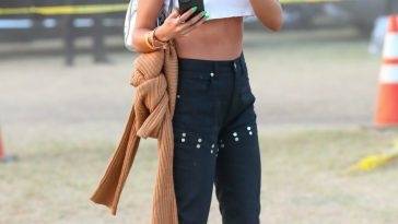Chantel Jeffries Shows Off Her Pokies & Sexy Waist While Hanging Out at Weekend 2 Day 3 of Coachella on fanspics.net