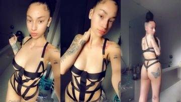 Bhad Bhabie Topless Thong Straps Bikini Video  on fanspics.net