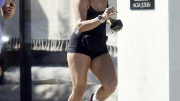 Melina Nasab Gets in a Grueling Workout in LA on fanspics.net