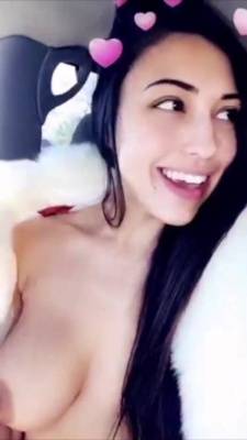 Rainey James public parking in car pussy fingering snapchat premium xxx porn videos on fanspics.net