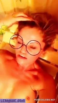  Danniella Westbrook Nude And Masturbating Selfie Video on fanspics.net
