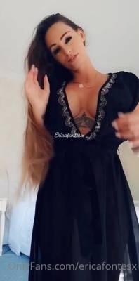 Ericafontesx sexy striptease and play with transparent dress xxx onlyfans porn videos on fanspics.net