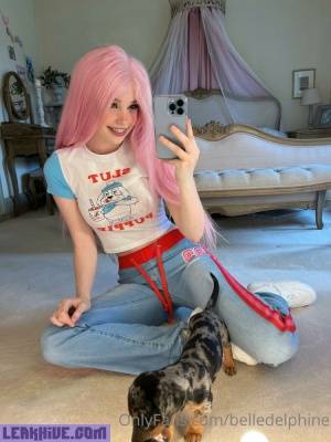 Belle Delphine And Puppy Onlyfans Set  on fanspics.net