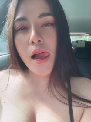 ASMR Wan - Touching my boobs in the car while moving on fanspics.net
