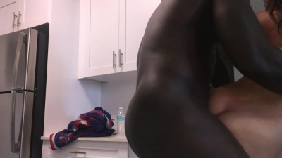 Louiesmalls quickie in the kitchen BBC doggystyle interracial XXX porn videos on fanspics.net