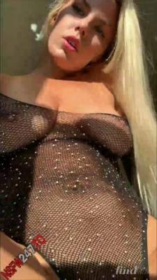 Jenna Lee striping in sunshine in a net black lingerie onlyfans porn videos on fanspics.net