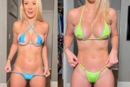 Vicky Stark Nude Micro Bikini Try On Haul Video  on fanspics.net