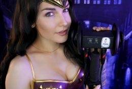 KittyKlaw ASMR Wonder Woman Licking Video  on fanspics.net