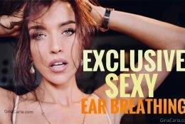 Gina Carla ASMR Ear Breathing Video  on fanspics.net