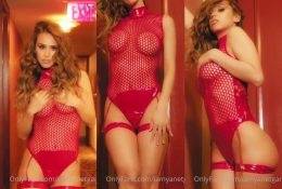 Yanet Garcia See Through Red Lingerie Tease Video  on fanspics.net