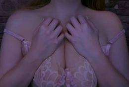 Peachy Whispering ASMR Breast Play Video on fanspics.net