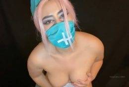 Masked ASMR Naughty Nurse Covid-19 Video on fanspics.net