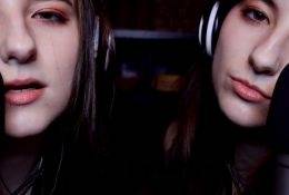 AftynRose ASMR Twin Moaning & Kissing Video! on fanspics.net