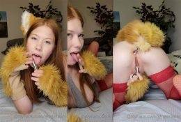 GingerASMR Fox Girl Vibe 19n 19Tail OnlyFans DM Video on fanspics.net