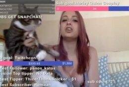 Twitch Streamer Nipple Slip MVP Cat on fanspics.net