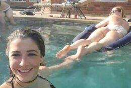 Twitch Steamer Pinksparklez Micro Bikini Flashing Ass Swimming Pool Video on fanspics.net