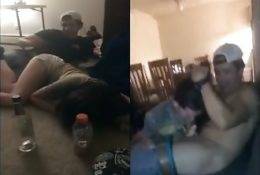 2 drunken teens suck their friends 19 dicks at a party on fanspics.net