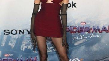 Madison Beer Flaunts Her Slender Figure at the LA Premiere of 1CSpider-Man: No Way Home 1D (4 Photos + Video) on fanspics.net
