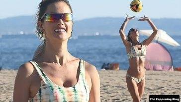 Alessandra Ambrosio Plays Volleyball with Her Boyfriend Richard Lee and Friends on fanspics.net