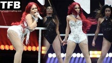 Saweetie Looks Hot on Stage at iHeartRadio Q102 19s Jingle Ball on fanspics.net