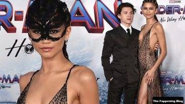 Zendaya Flaunts Her Small Tits at the LA Premiere of “Spider-Man: No Way Home” on fanspics.net