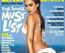 Jessica Alba In A Bikini On The Cover Of Entertainment Weekly on fanspics.net