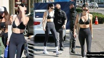 Kendall Jenner Shows Off Her Sexy Tits & Cameltoe in West Hollywood on fanspics.net