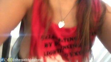 The Gabbie Show Slight Nipple Slip (1 pic 1 gif) on fanspics.net