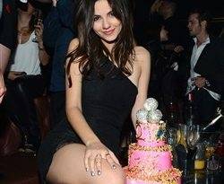 Victoria Justice Celebrates 21st Birthday In A Little Black Dress on fanspics.net