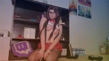 Jaxerie Nude Twitch  School Girl Teasing Porn Video on fanspics.net
