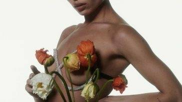 Zoe Kravitz Poses Naked with Flowers for Pop Magazine on fanspics.net