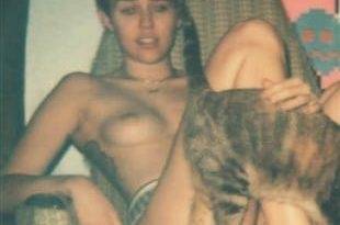 Miley Cyrus Topless Again In V Magazine on fanspics.net